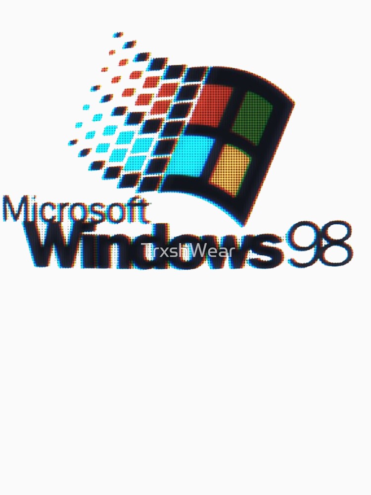 Windows 98 Retro Tech Logo Y2K Aesthetic by TrxshWear
