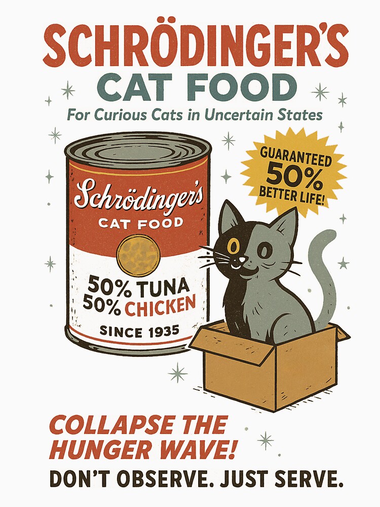 Schrödinger's Cat Food by 27 design studio