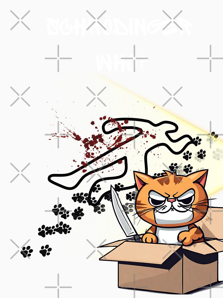 Schrödingers cat crime scene by t1n3333