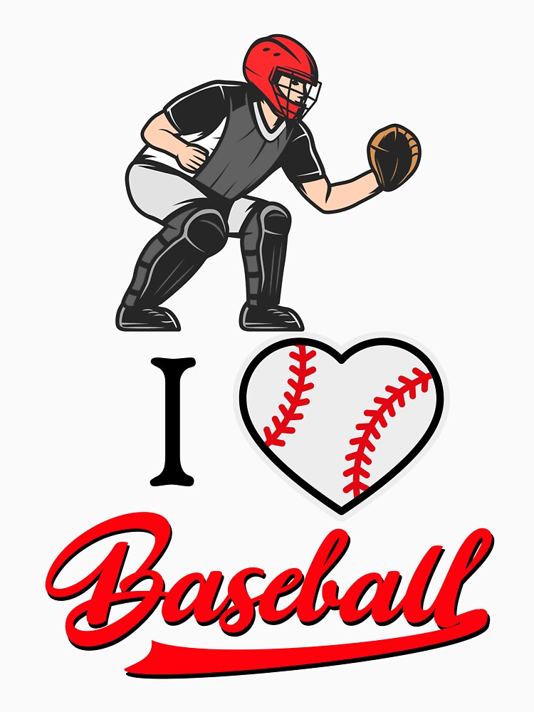 Love Baseball, Ball, Foul, catcher Homerun by MaxiiMerch