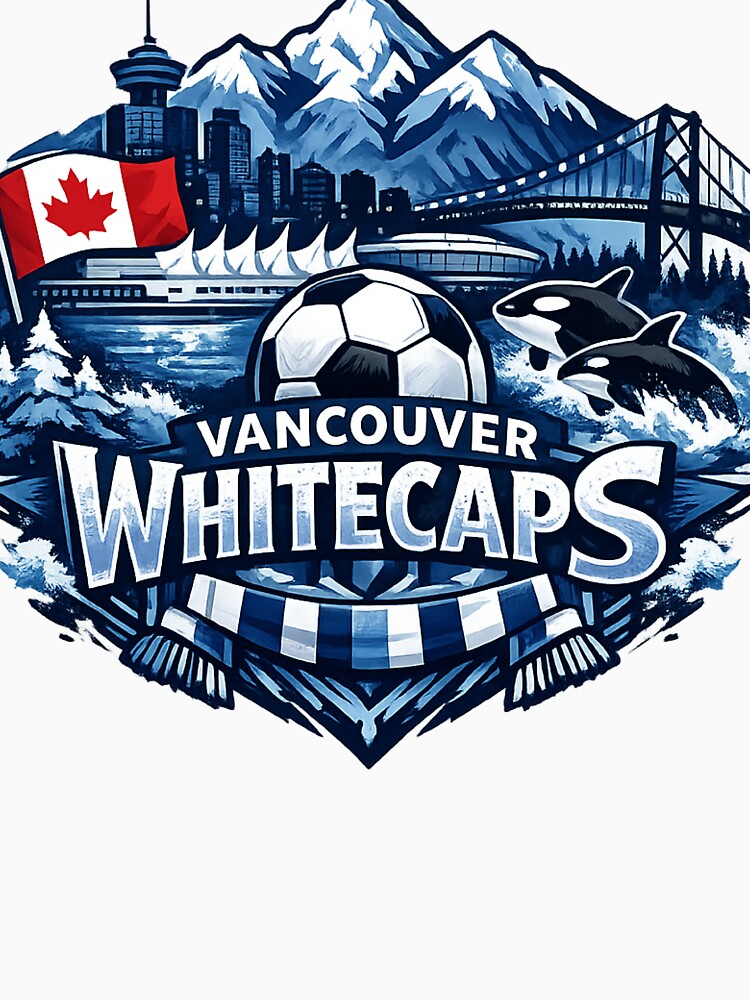 Vancouver Whitecaps Soccer Design Canada Football Fan Shirt Mountain Skyline Orca Graphic MLS Inspired Gift by GarnerSupplyCo