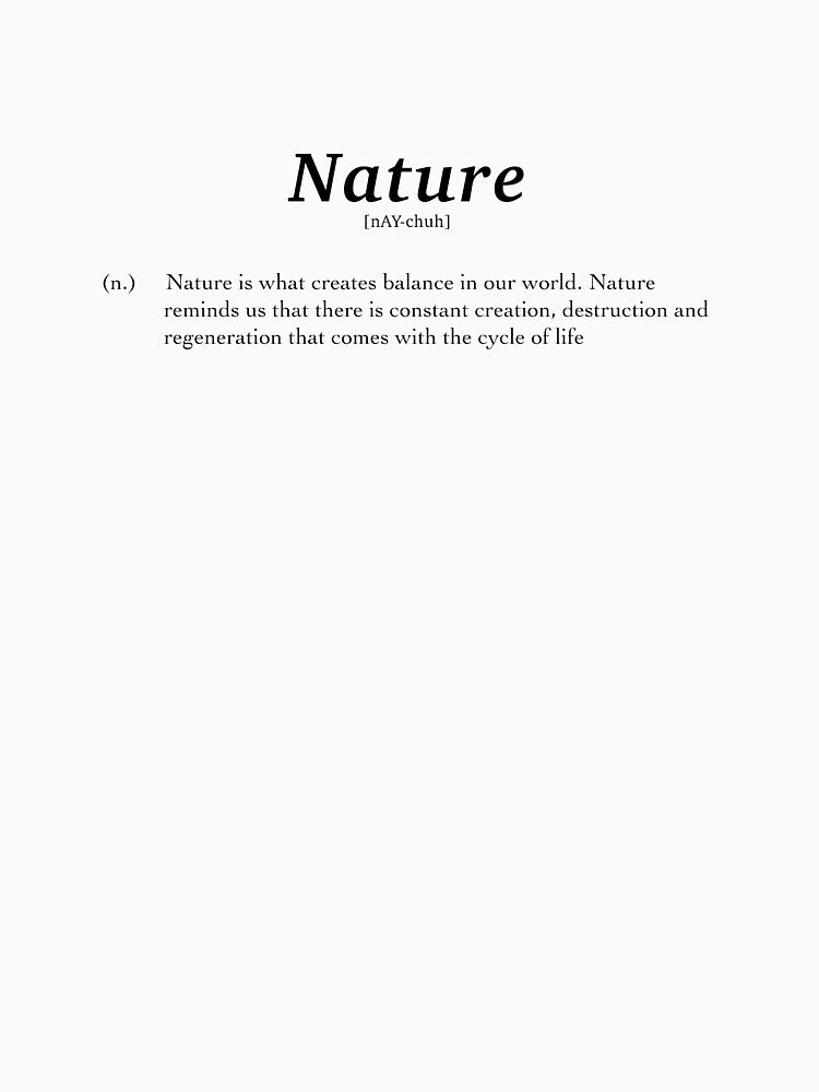 Definition of Nature by ilalael