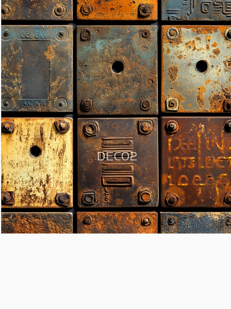 Chic Industrial Urban Rusted Colors Metallic-Like Designs by DEC02