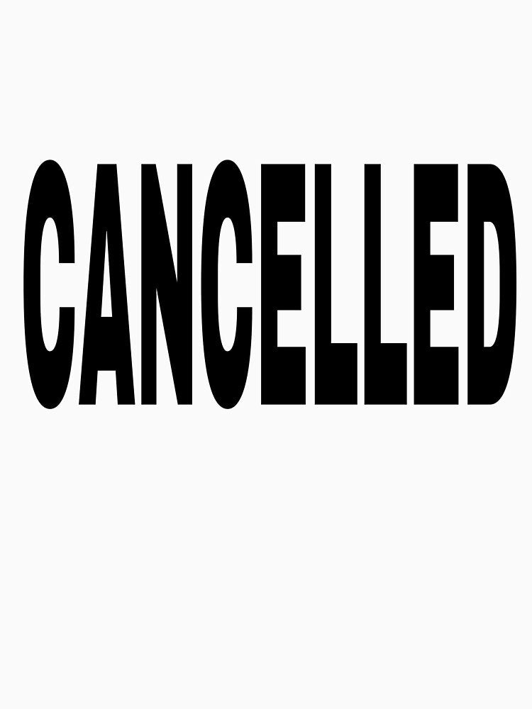 Cancelled black graphic by Megxecl