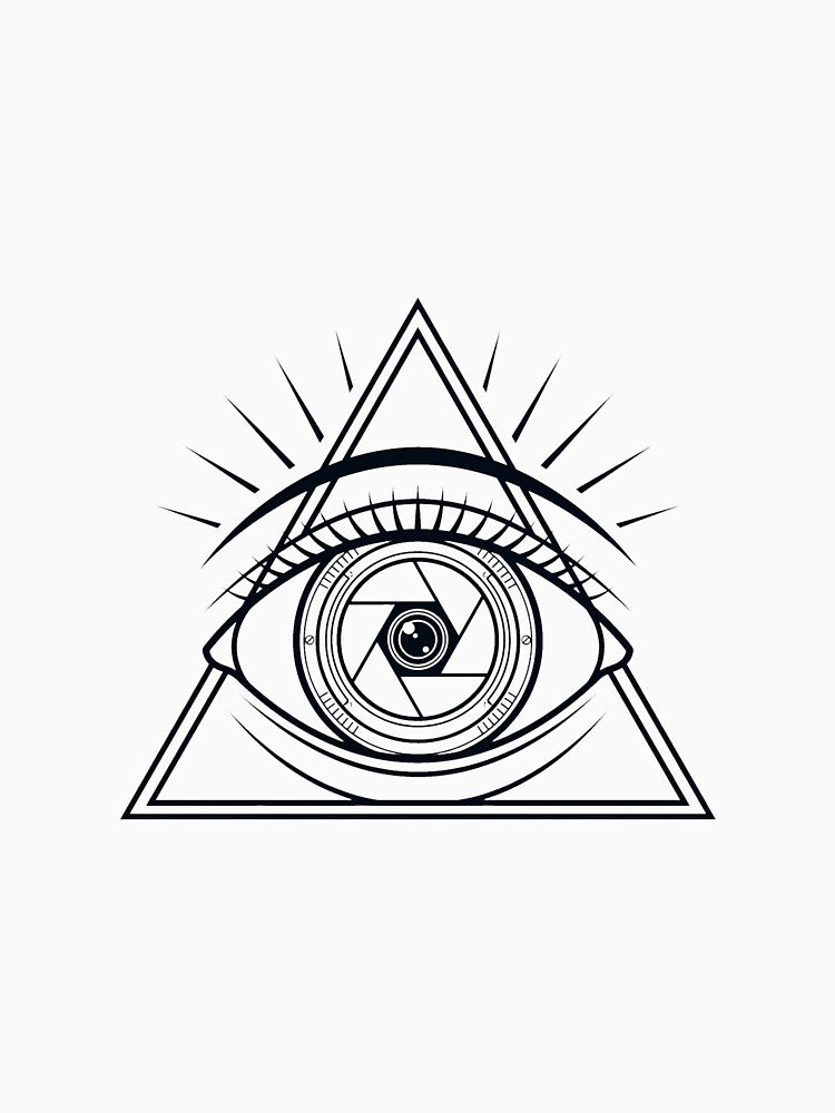 Minimalist Security Camera All Seeing Eye Symbol by DuckOddity