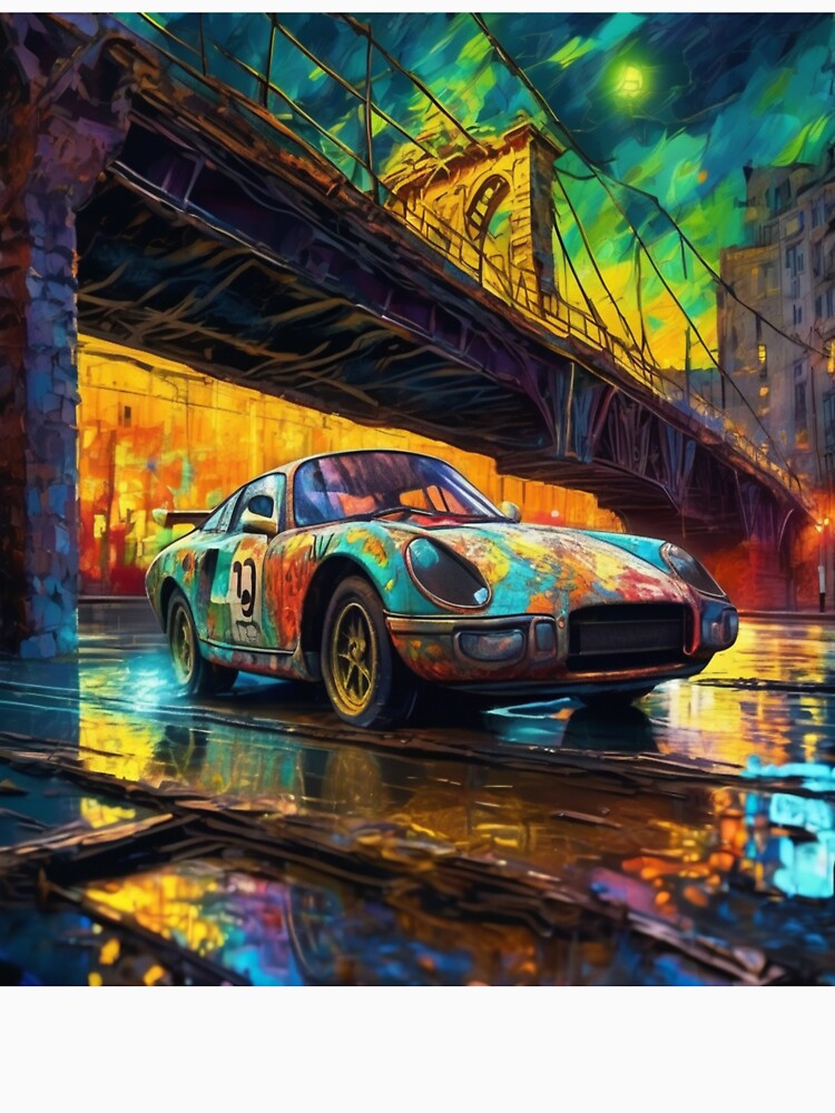 "Graffiti Rush: Racing Through the Neon Underpass" by Artisticanvas