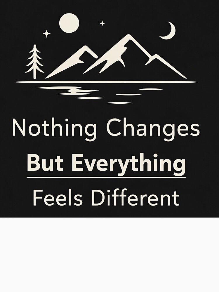 Minimal Deep Quote Aesthetic Mountain Night Design by apex.vibe