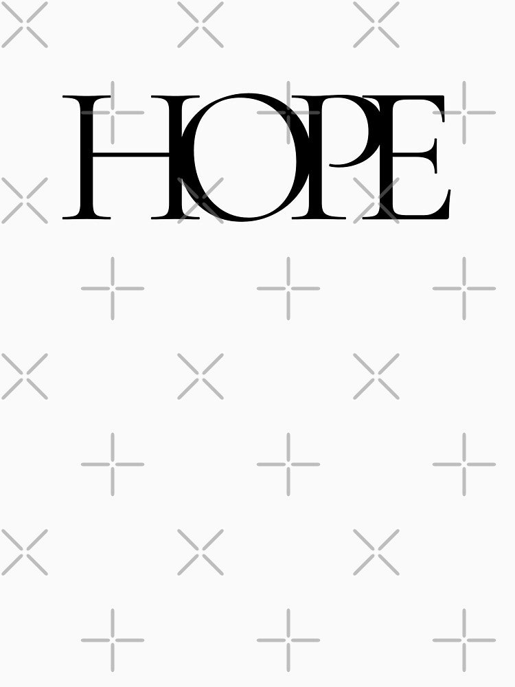 HOPE Minimalist Typography – Positive Word Graphic for Inspire by Interstellar Lotus