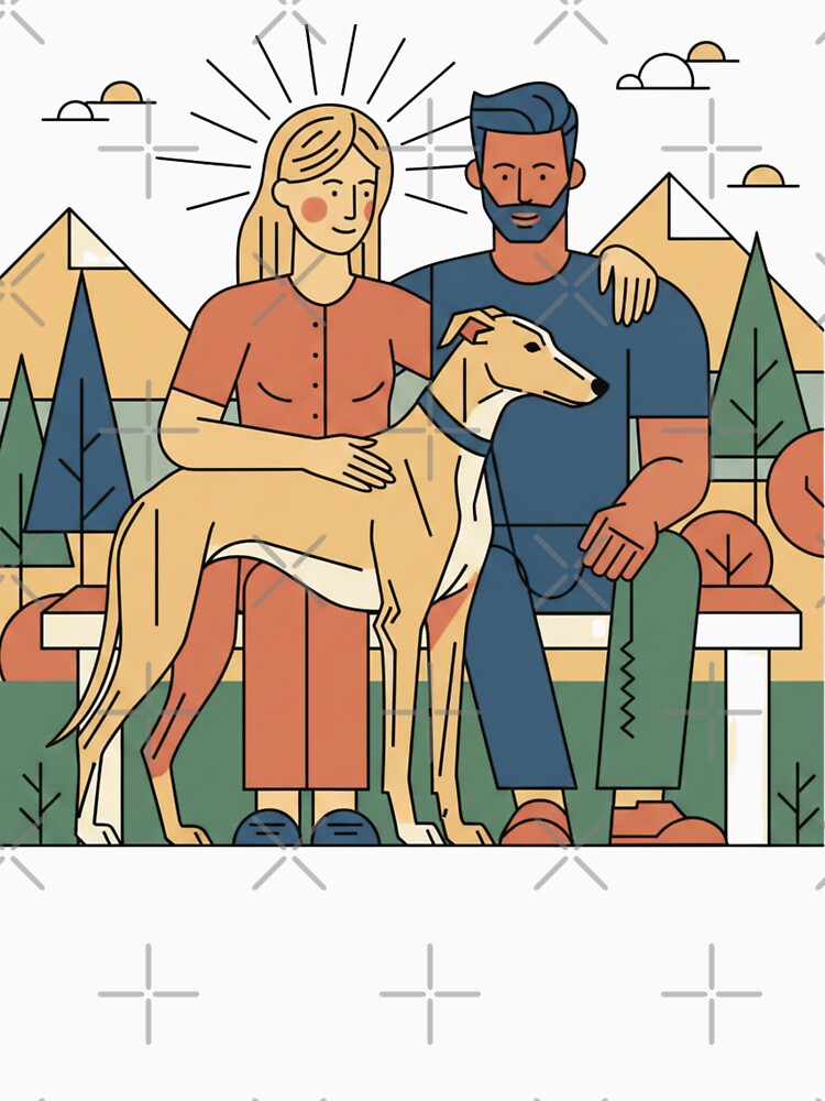Azawakh Dog Parents Illustration Sighthound Lovers by BlissHalo