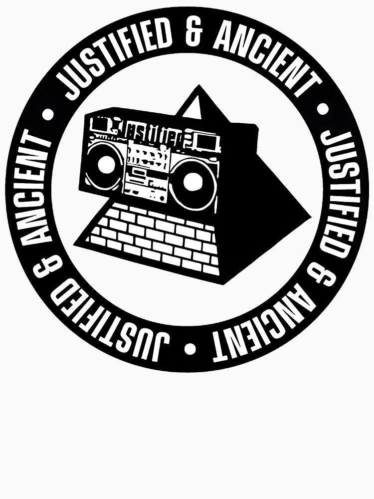 The KLF T-shirt - Justified and Ancient Logo by Sovietmovies