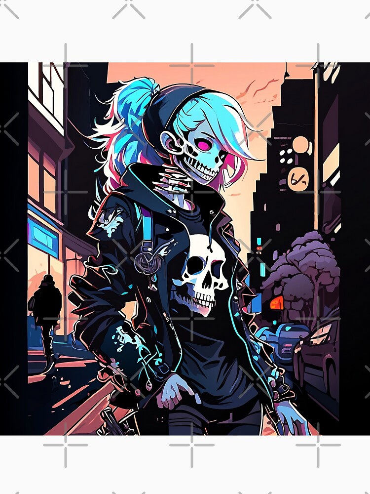 Hauntingly Chic: Girl Skeleton Fashion Street! by Watchara Aekcheen