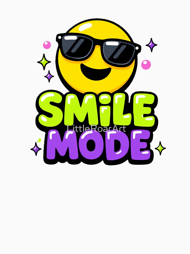 Smile Mode Y2K Smiley by LittleRoarArt