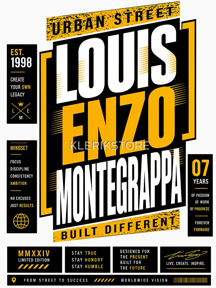 Louis Enzo Montegrappa Urban Street Wear by KLERIKSTORE