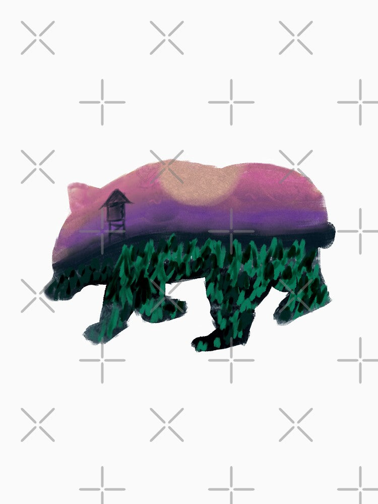 Love traveling Landscape Pack Bear Image by tinypurpleland