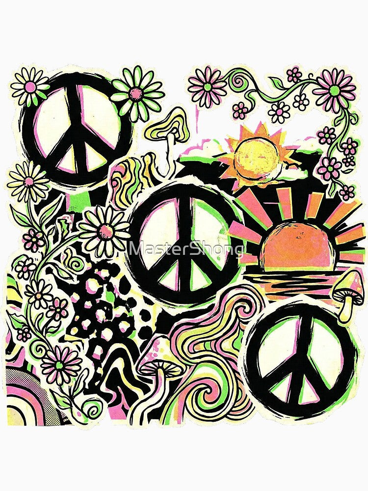 Peace Hippie Flower Stop The War by MasterShong