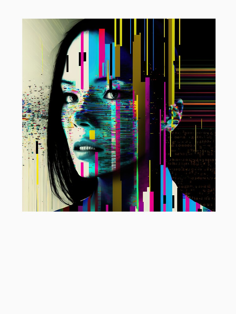 Glitchy Digital Woman by Definitelycole