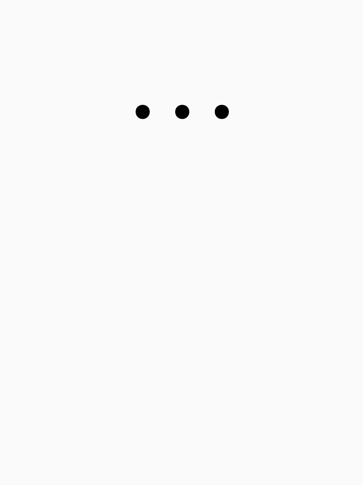 Three Dots Minimalist Aesthetic Simple Design by UnrealShopKelko