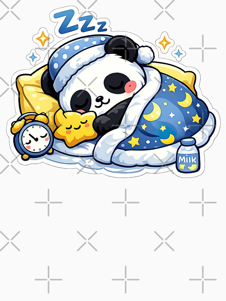 Cute Kawaii Panda, Cute Kawaii Sleeping Panda by graphic-genie