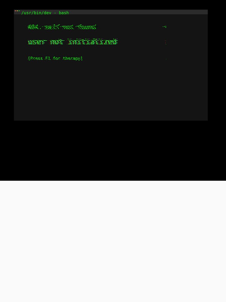 404: Self Not Found – Glitch Terminal Error by  just text