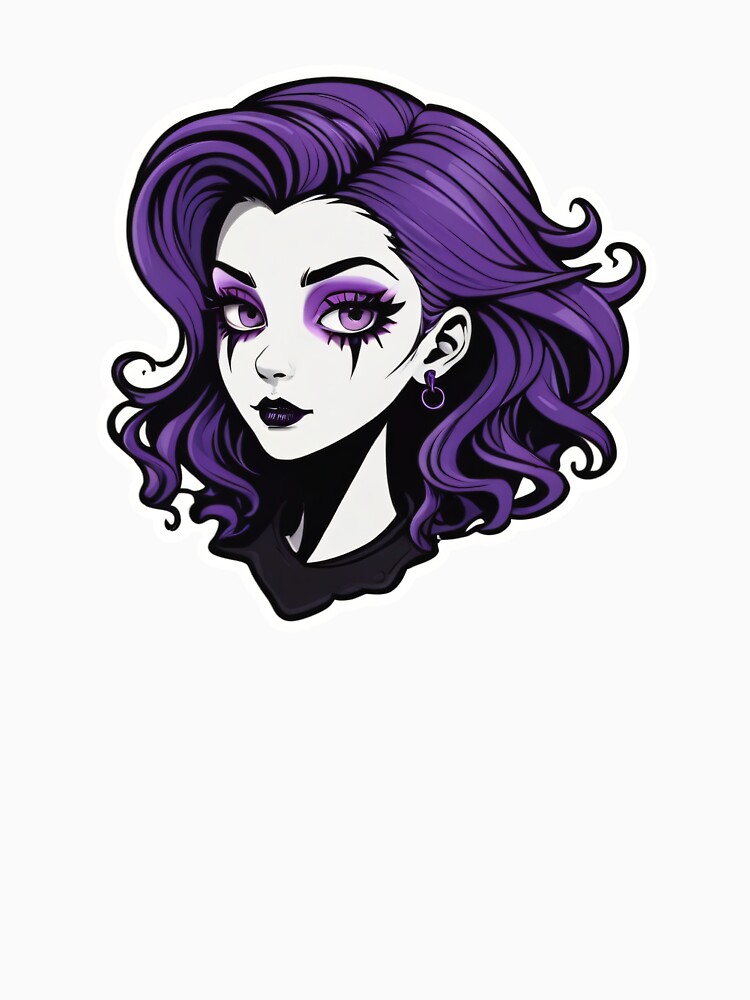 Goth Makeup Girl Classic Vintage Gothic Style by MadnessEnvelope
