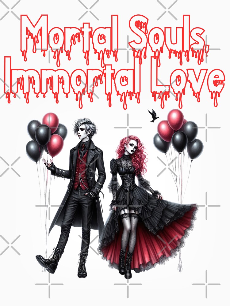 Mortal Souls Immortal Love Goth Valentine's Day by LLdreams