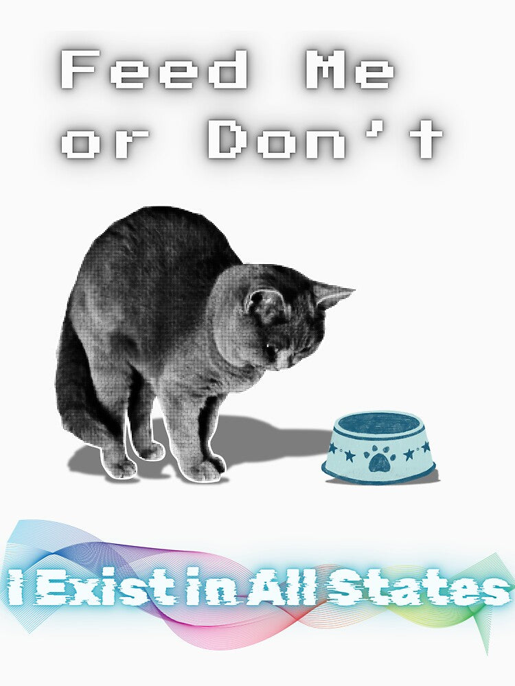 Schrödinger’s Cat Quantum Humor by E20STUDIO
