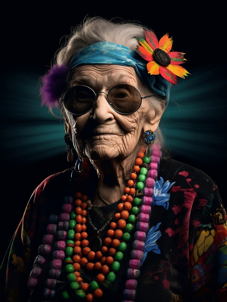 Hippie Party Grandmother by HiTechMedia