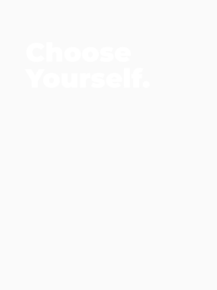 Minimalist Relatable Quote “Choose Yourself” Black Aesthetic Typography Design by diahsariw