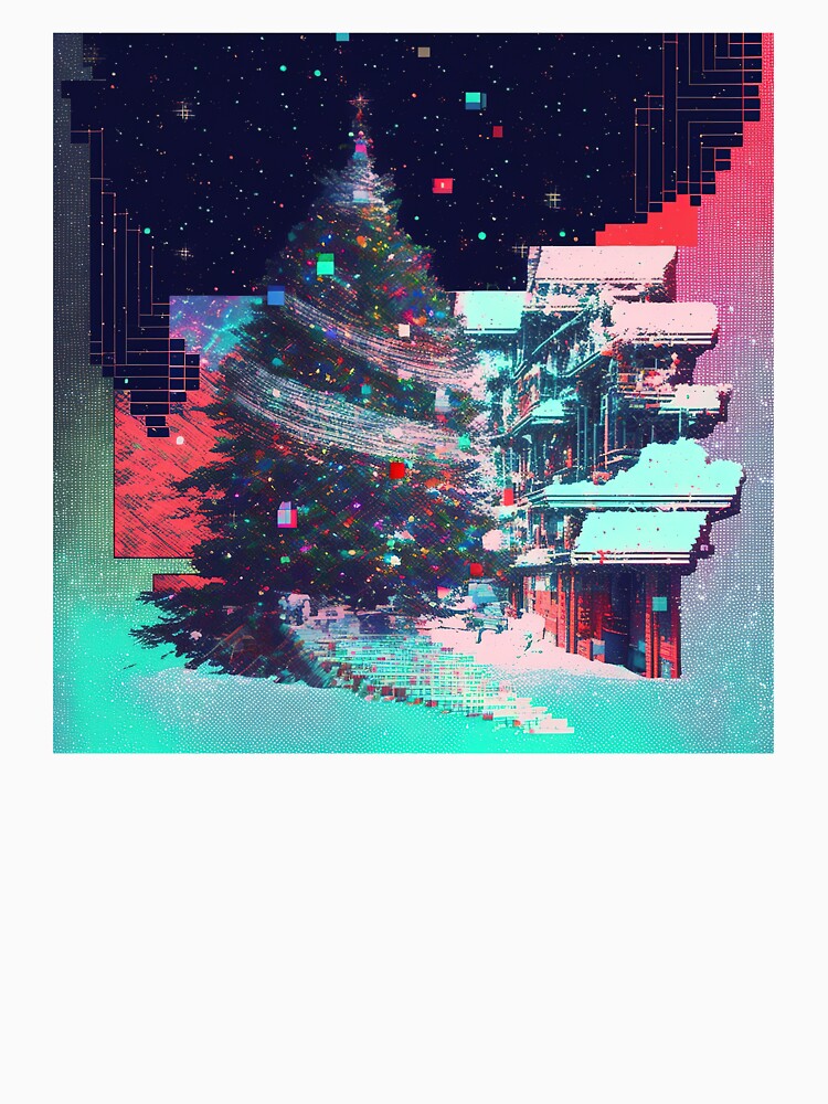 Glitch Art Christmas Tree by Definitelycole