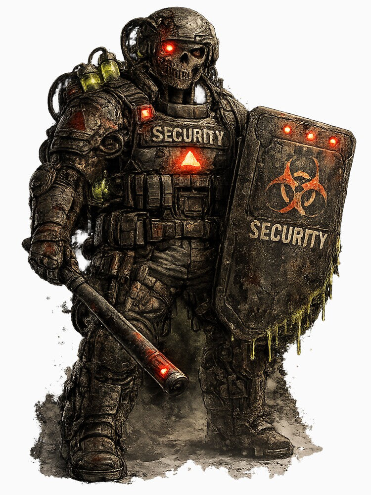 Infected Security Robot – Dark Sci-Fi Horror Illustration by wait4signal