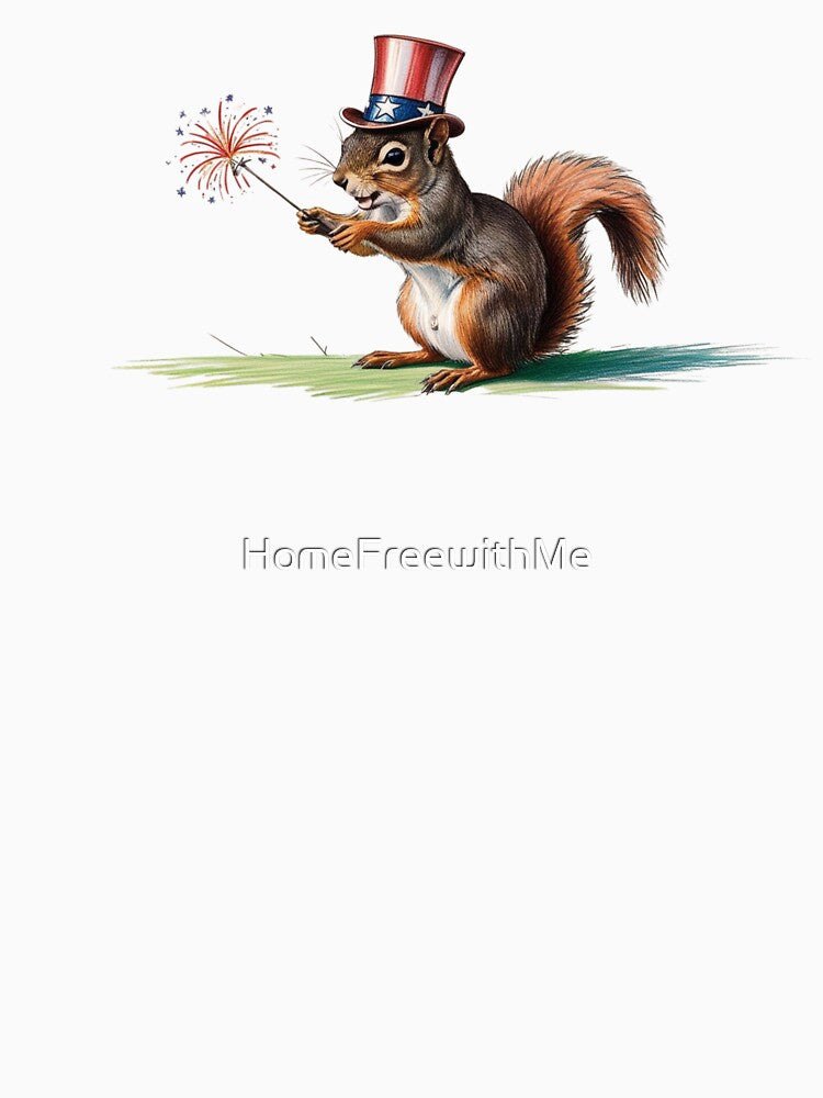 Patriotic Squirrel by HomeFreewithMe