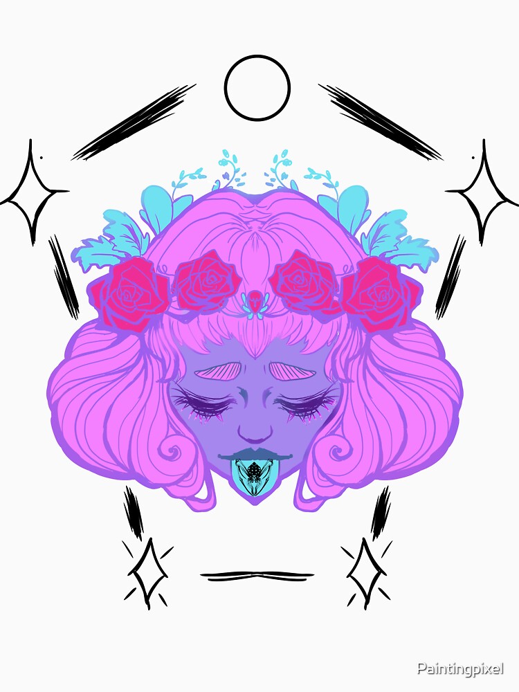 Pastel Goth Anime Girl by Paintingpixel