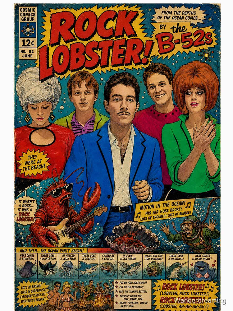 Rock Lobster B-52s ee-oo-ee-oo comic by Wanderdreaming