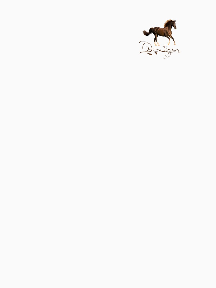 Dark Brown Horse with Birds – Minimal Logo Design by Dotadoari