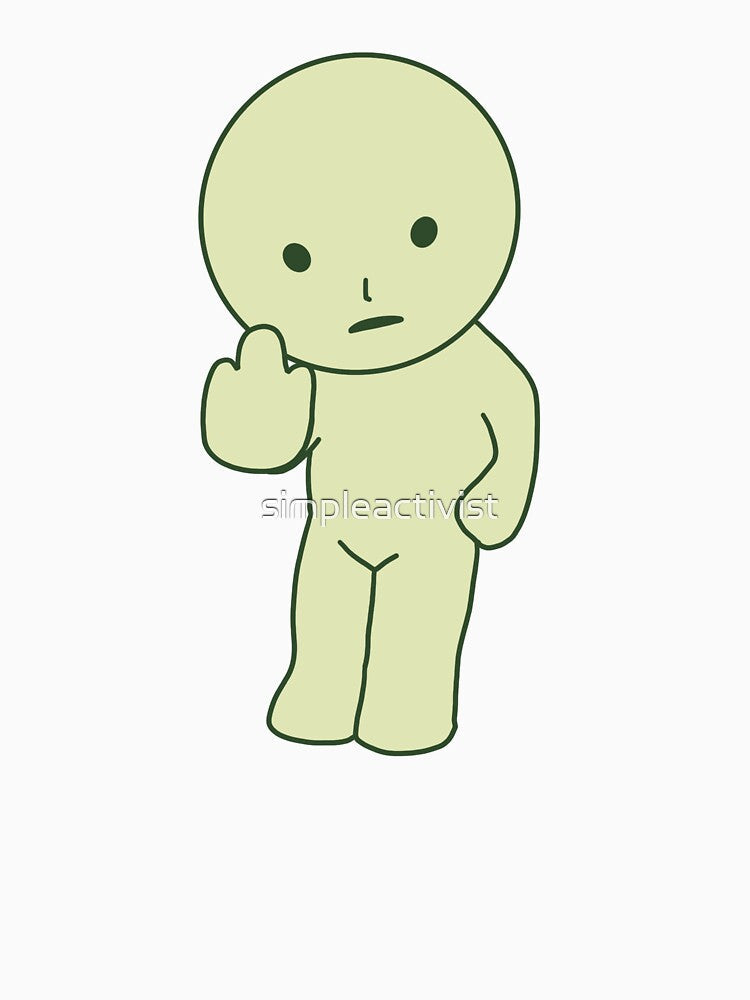 middle finger smiski by simpleactivist