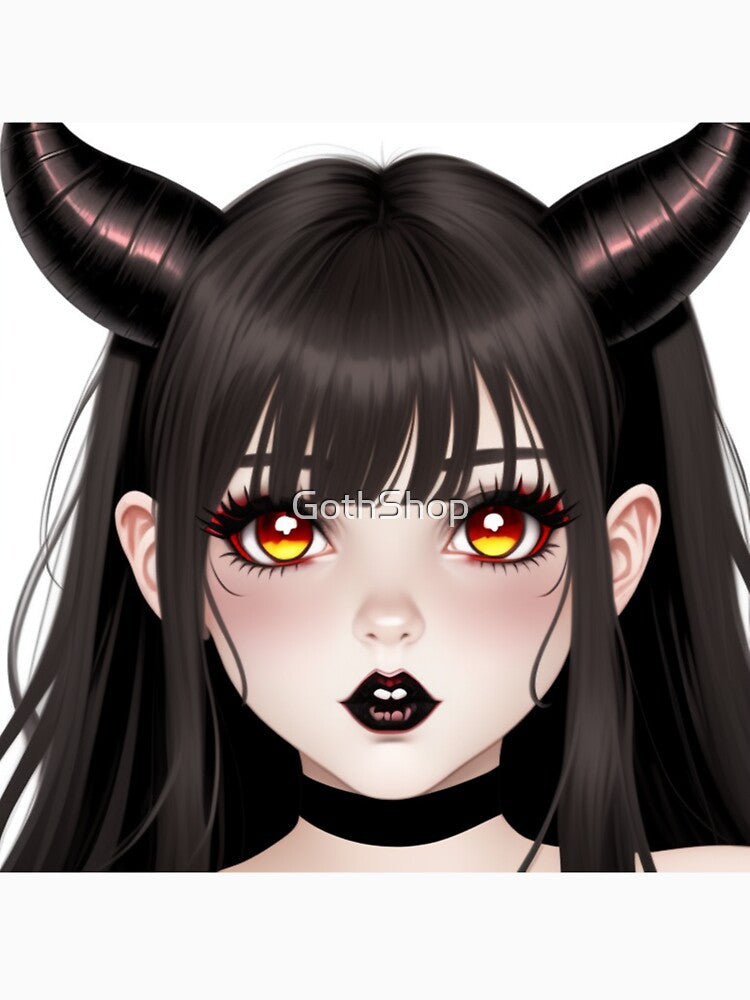 Goth Girl Cute Artwork 7 by GothShop