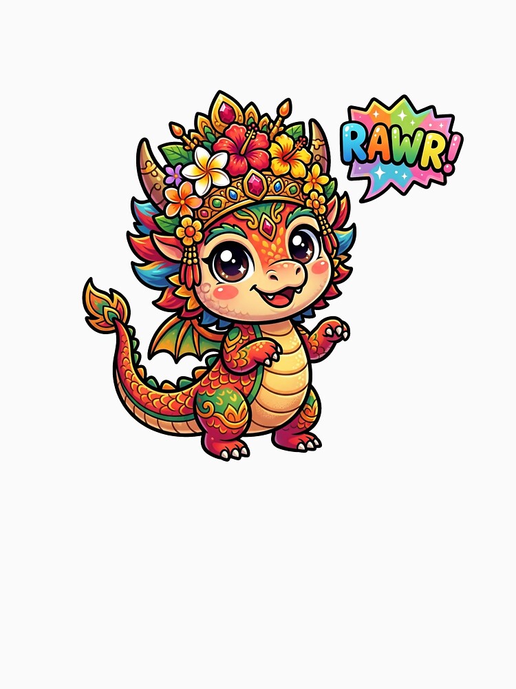 Barong Naga Cute Chibi Dragon Art by DuckOddity