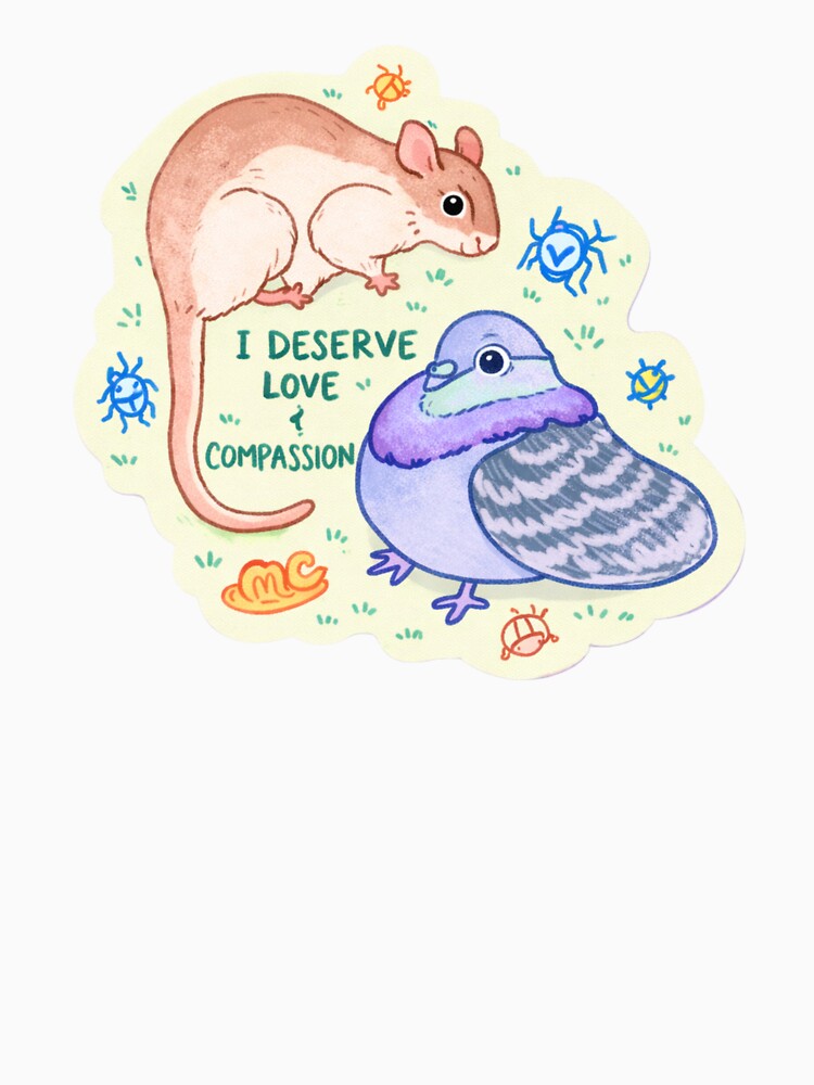 I Deserve Love And Compassion by krystalRomanart