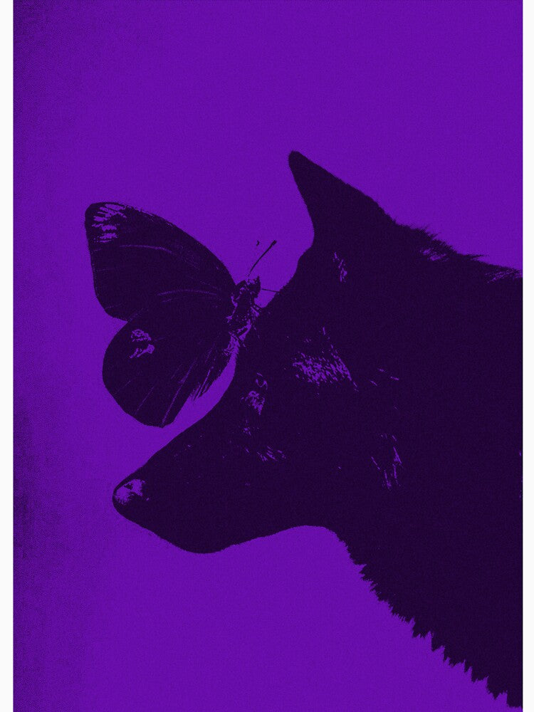 Purple Grunge Dog Cover by Abstract Finds