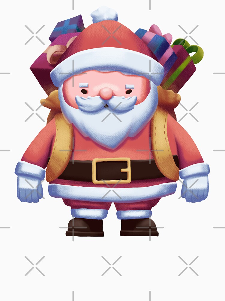 Cute Santa Claus with Christmas Gift Sack by Jiwingka