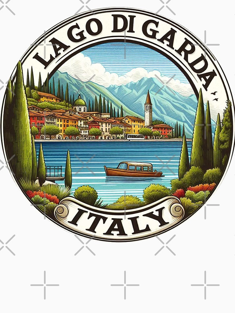 Lake Garda Italy Travel Art by clintang