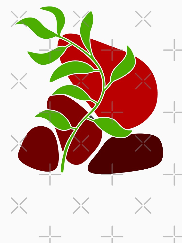 Whimsical Nature Red Boho by Sartoris Art