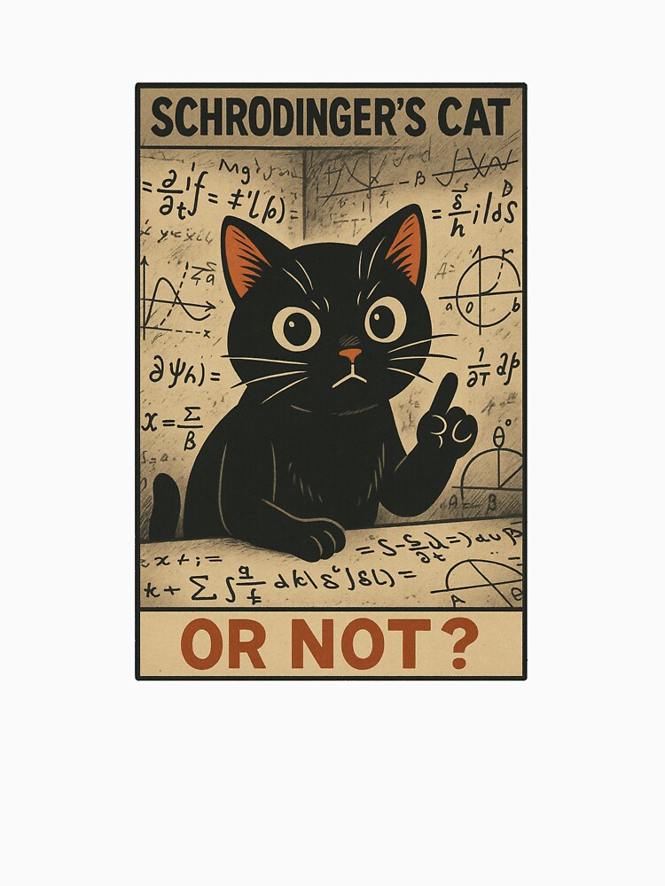 Schrödinger’s Cat by Painted Paw Studio