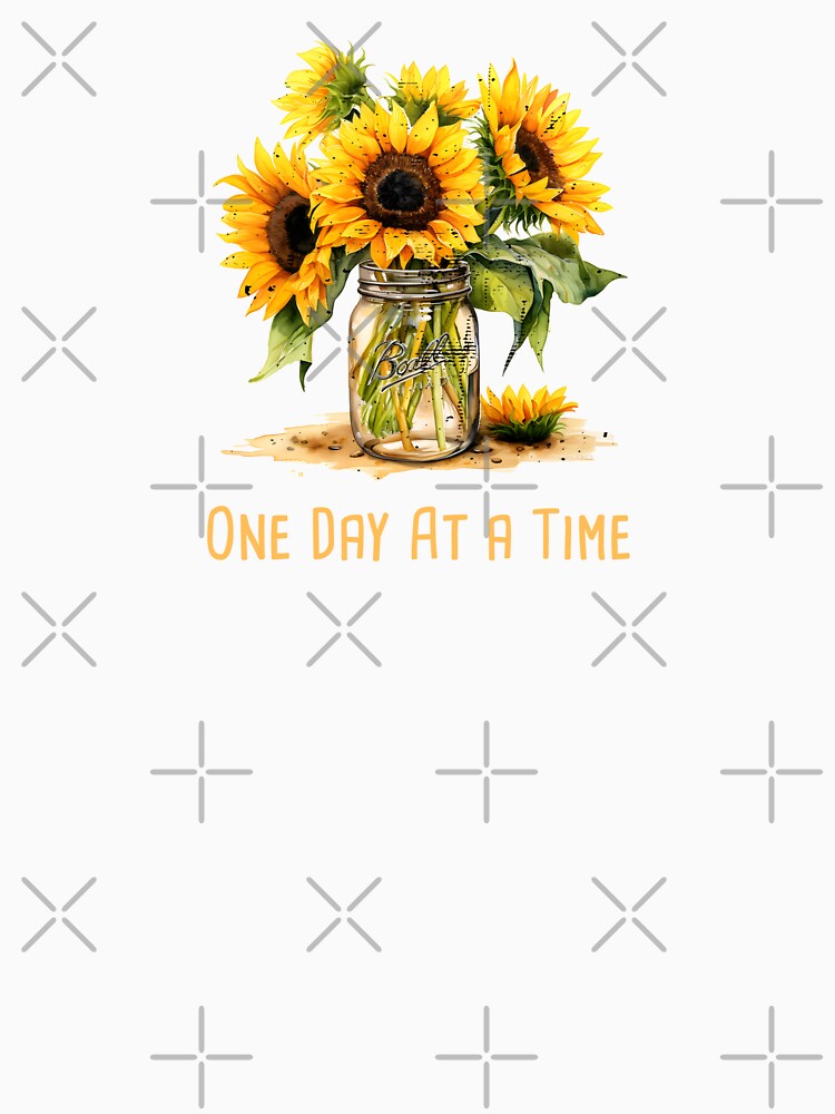 One Day At a Time Mental Health Awareness Positive Inspirational Quote by FemiBiutti