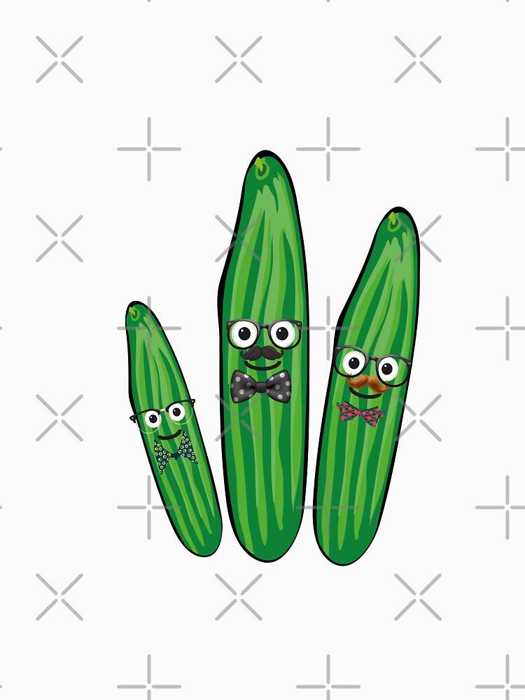 Cucumbers, cucumber, trio, comic, nerd, nerds, nerd glasses by theherbst131313