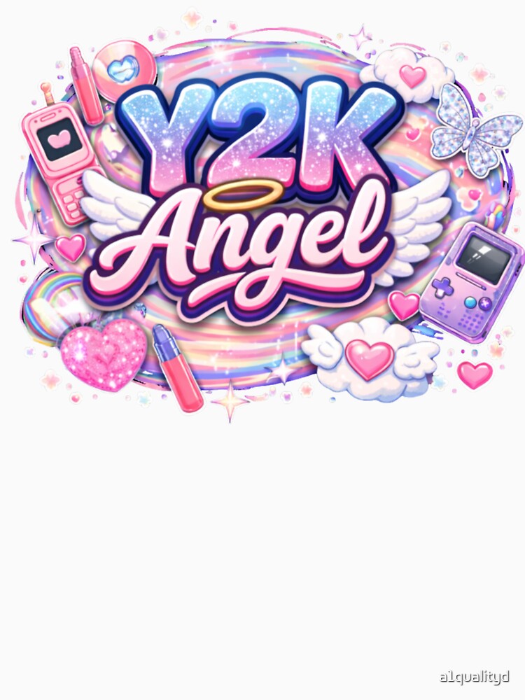 Y2K Angel Aesthetic Design | Retro 2000s Angel Graphic by a1qualityd