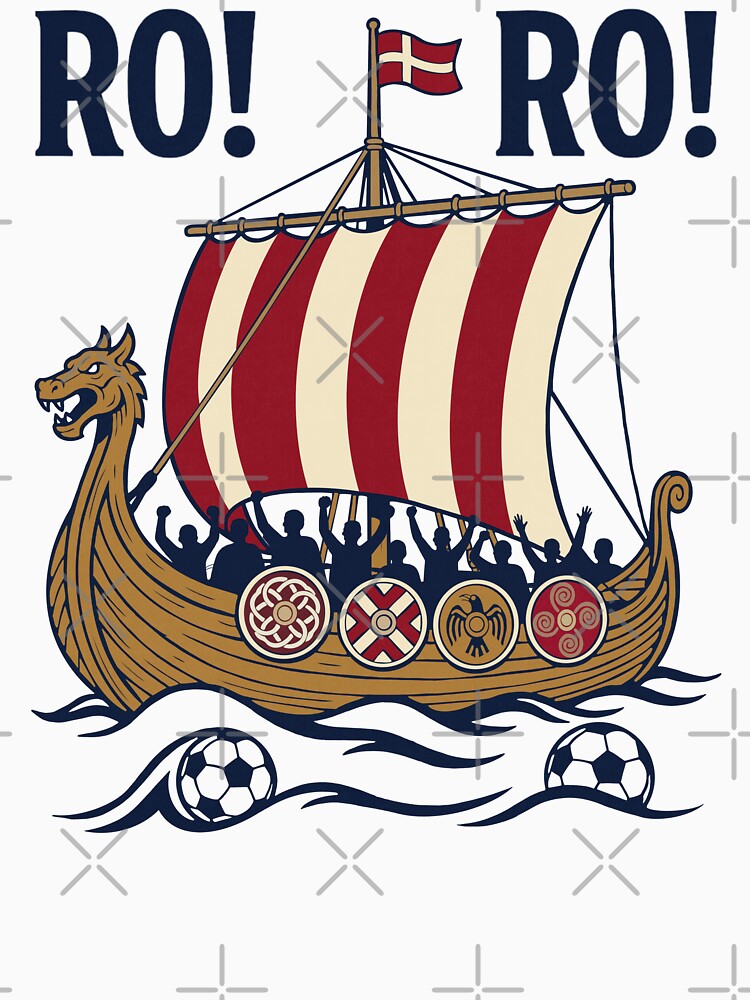 Ro Ro Norway Viking Ship Soccer Fan Pride by FreshVibe Prints