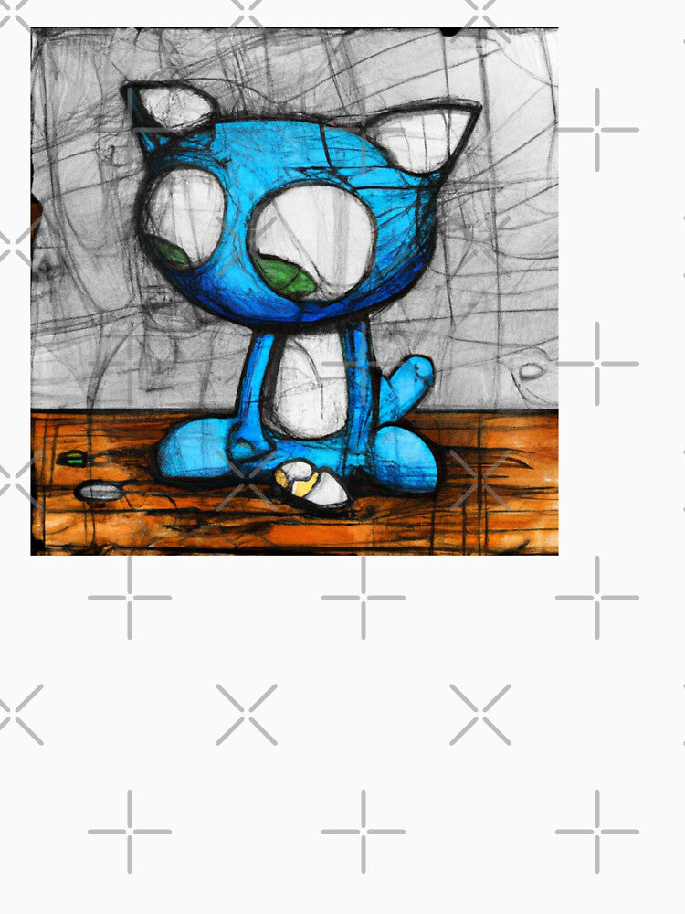 Sad Grunge Cat T-shirt by Nerdygirlteez