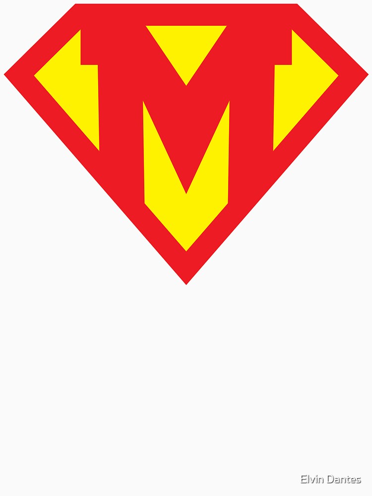 Letter M Superhero Symbol by Elvin Dantes