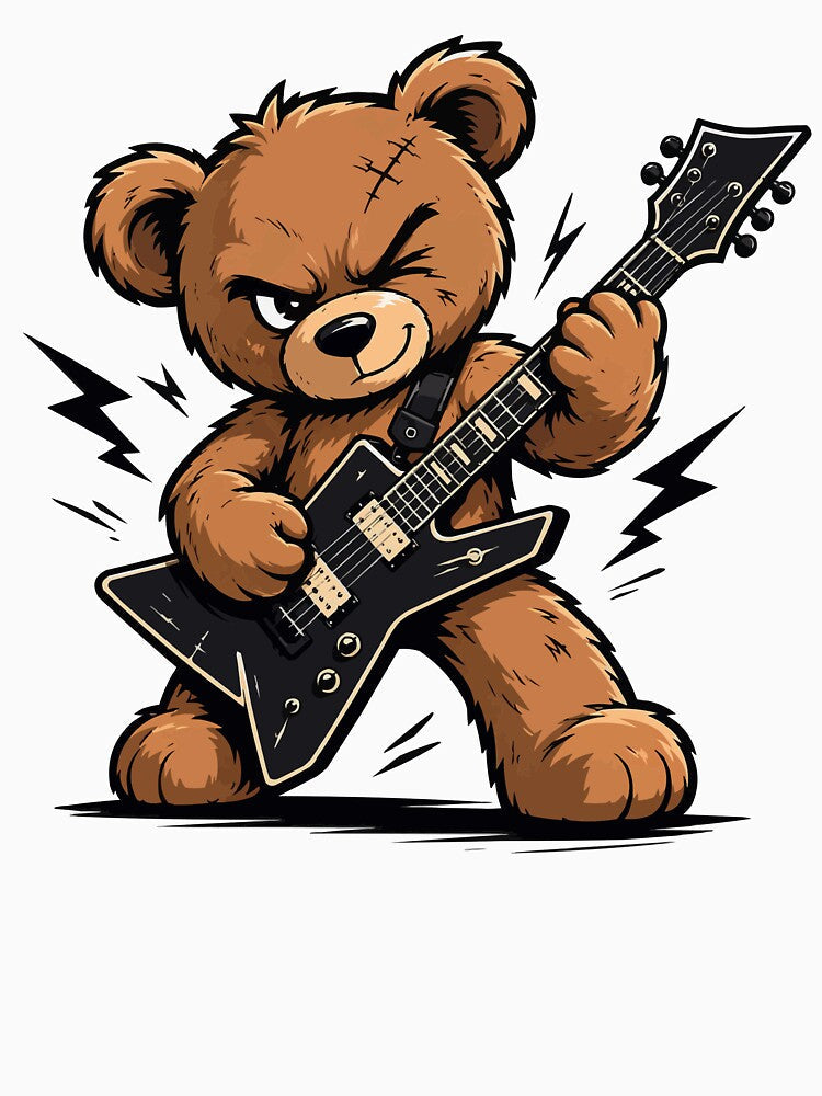 Rock Teddy Bear Guitar Hero by Mh-ARTWORX